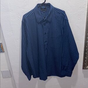 Paul Fredrick classic fit Dress Shirt with Vertical Stripes